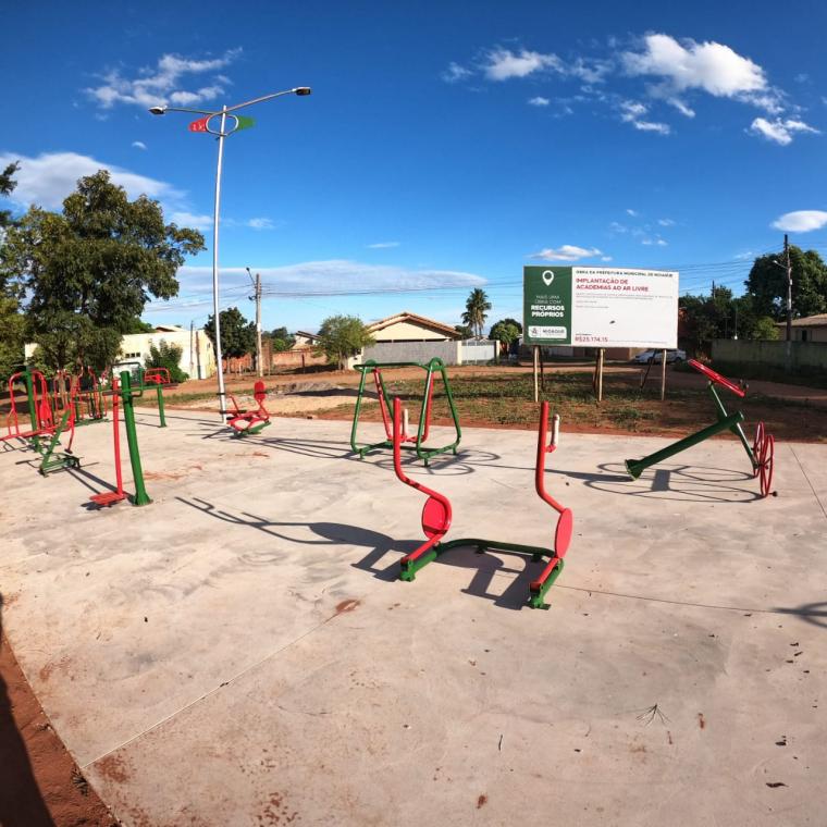 Prefeitura de Nioaque prossegue com construção de Academias ao Ar Livre em vários bairros