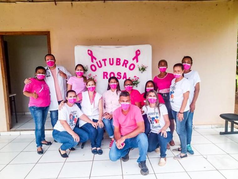Prefeitura de Nioaque realiza Campanha Outubro Rosa no Assentamento Uirapuru 