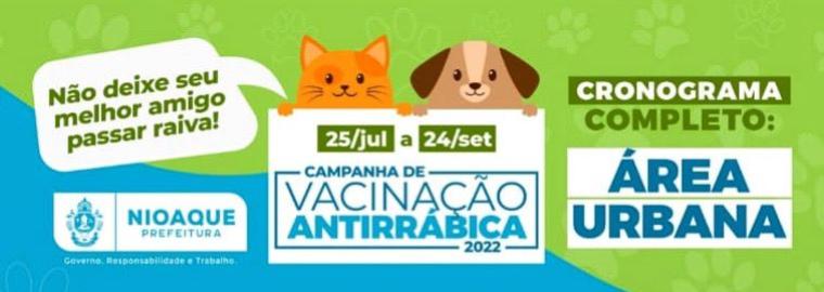 Saúde: Vacinação Antirrábica durante a semana na área urbana 