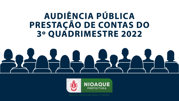 Prefeitura de Nioaque realiza hoje (24) Audiência Pública para prestação de contas