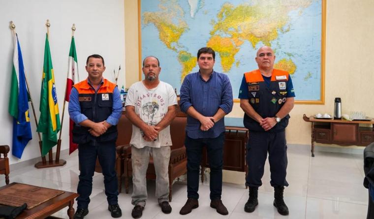 Defesa Civil Estadual visita Nioaque para avaliar danos causados pelas chuvas na região