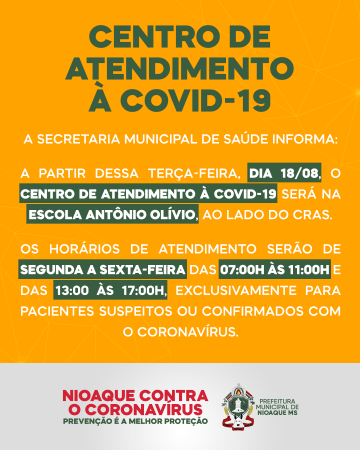 Imagem 1451 - Saúde de Nioaque cria Centro de Atendimento a Covid-19